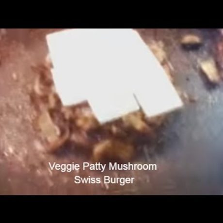 Grilled Mushroom and Swiss Veggie Burger – Vegetarian